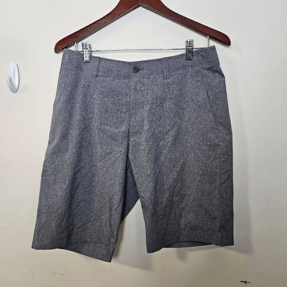 PGA Tour Active Waistband Shorts with Accessory Pockets Stretch Casual Flat Fron